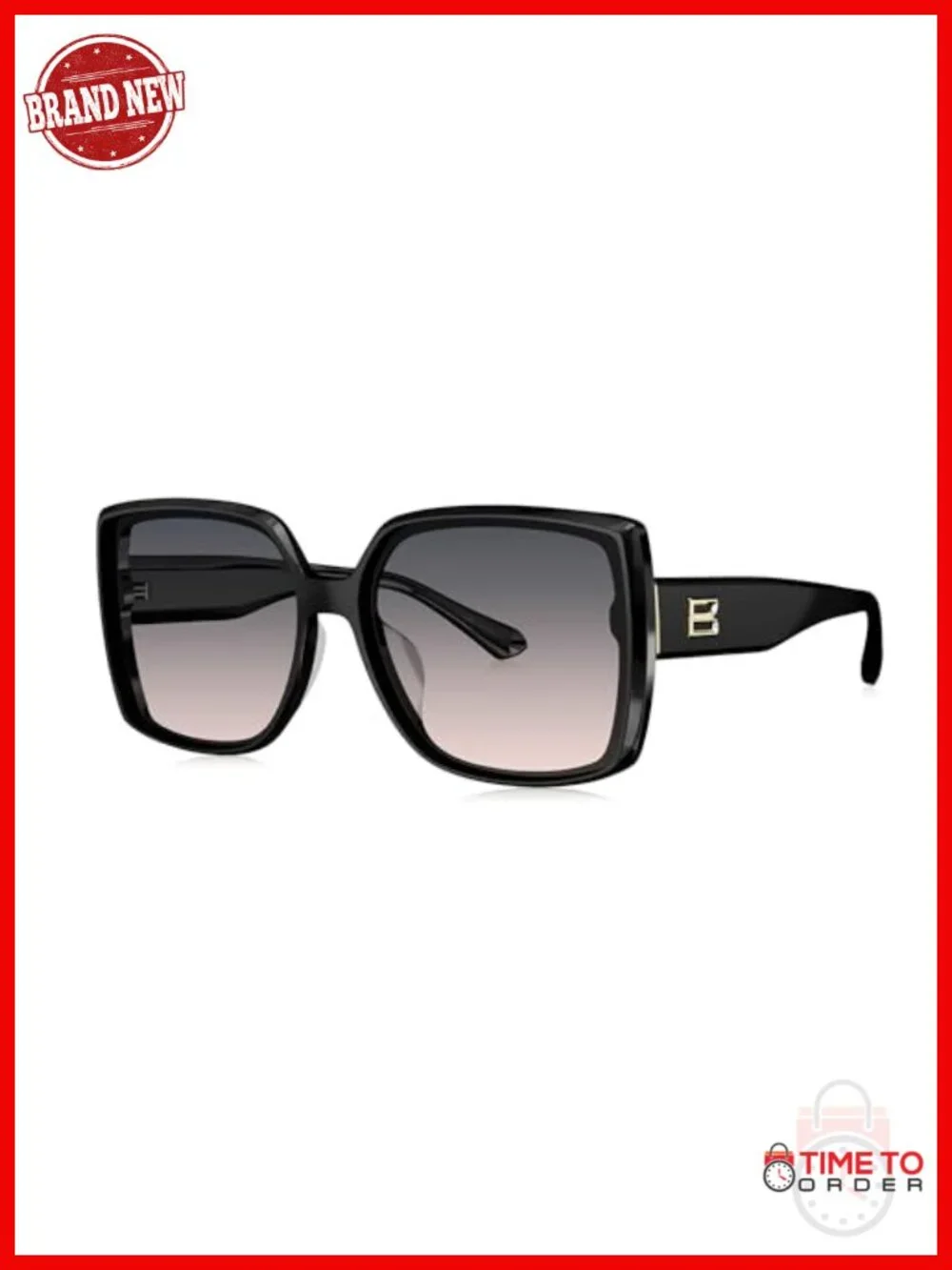 Oversized Polarized UV400 Sunglasses - Durable Acetate Frames & Nylon HD Lenses